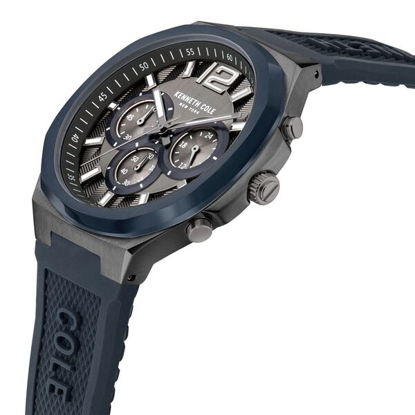 Kenneth Cole Quartz Chronograph Grey Dial Silicone Strap Watch for Men - image number 1