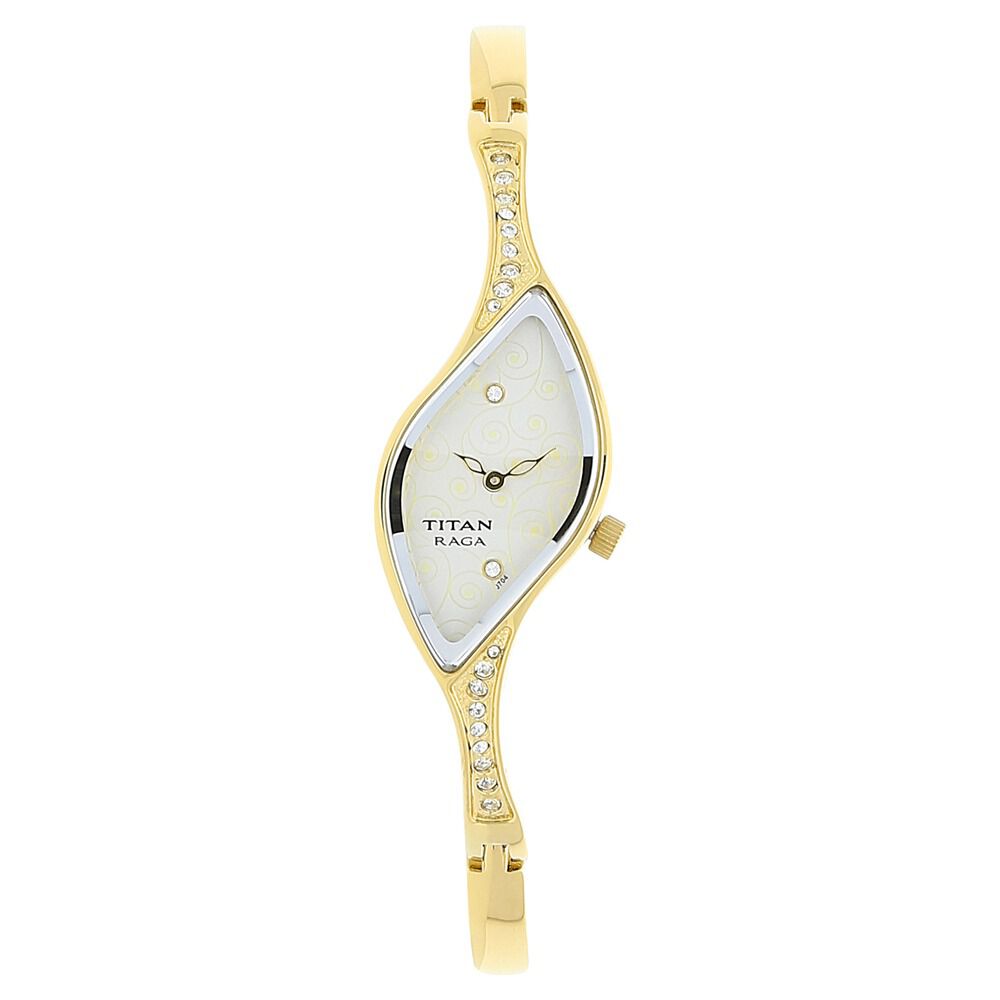 Titan 9710 hot sale metal oval watch