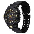 SF Analog Digital Black Dial PU Strap Watch For Men - image number 2