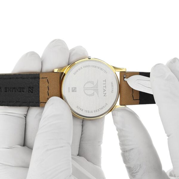 22 mm Brown Genuine Leather Straps for Men - image number 5