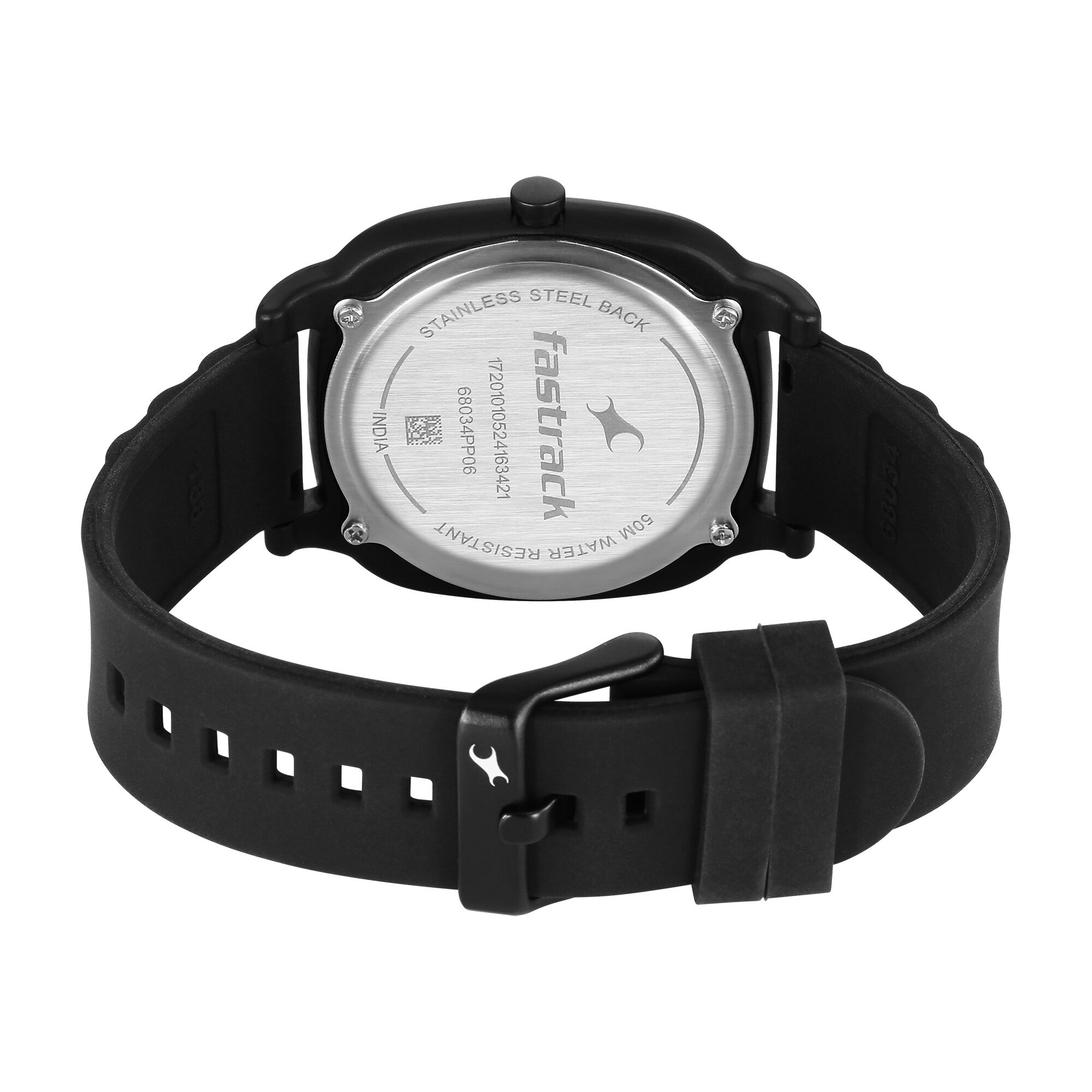 Fastrack ss black watch 50m wr new arrivals