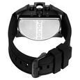 Police Quartz Multifunction Black Dial Black Silicon Strap Watch For Men - image number 2
