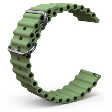 Fastrack Smart Light Green Bubble Strap  Silicone 22 mm