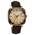 Titan Vintage Concealed Automatic Analog with Beige Dial Brown Leather Strap Watch for Men - image number 1