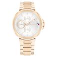 Tommy Hilfiger Multifunction Silver Dial Golden Color Stainless Steel Strap Watch For Women - image number 0
