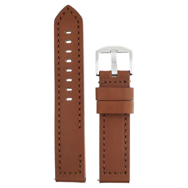 22 mm Tan Genuine Leather Straps for Men - image number 0
