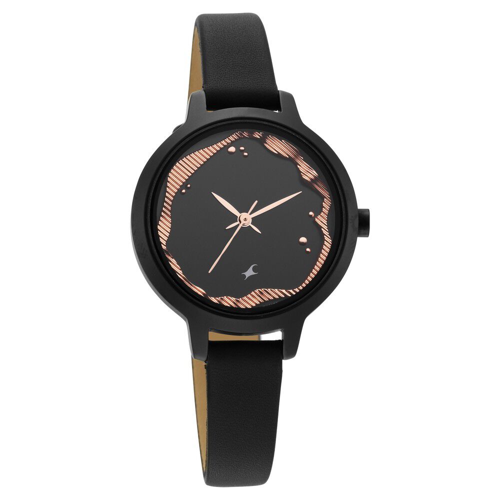 Buy Online Fastrack Uptown Retreat Quartz Analog Black Dial