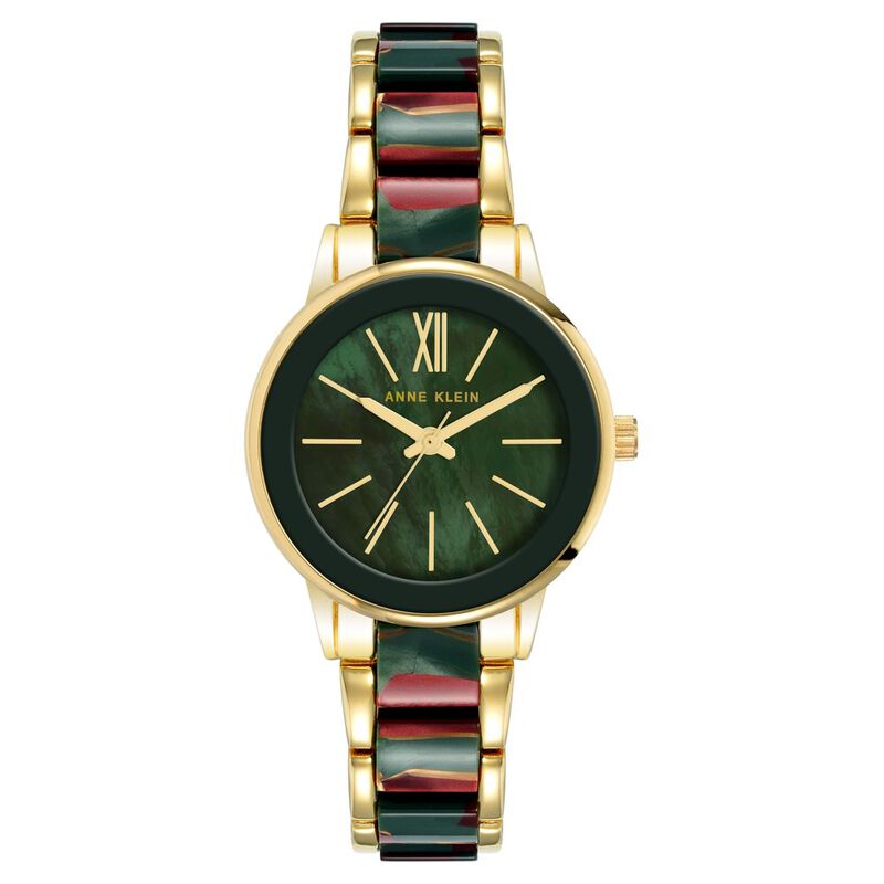 Buy Online Anne Klein Quartz Analog Green Dial Plastic Strap Watch for  Women - neak3878gmgn