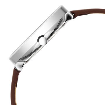 Titan Neo Analog with Day and Date Mother Of Pearl Dial Brown Color Leather Strap Watch For Women