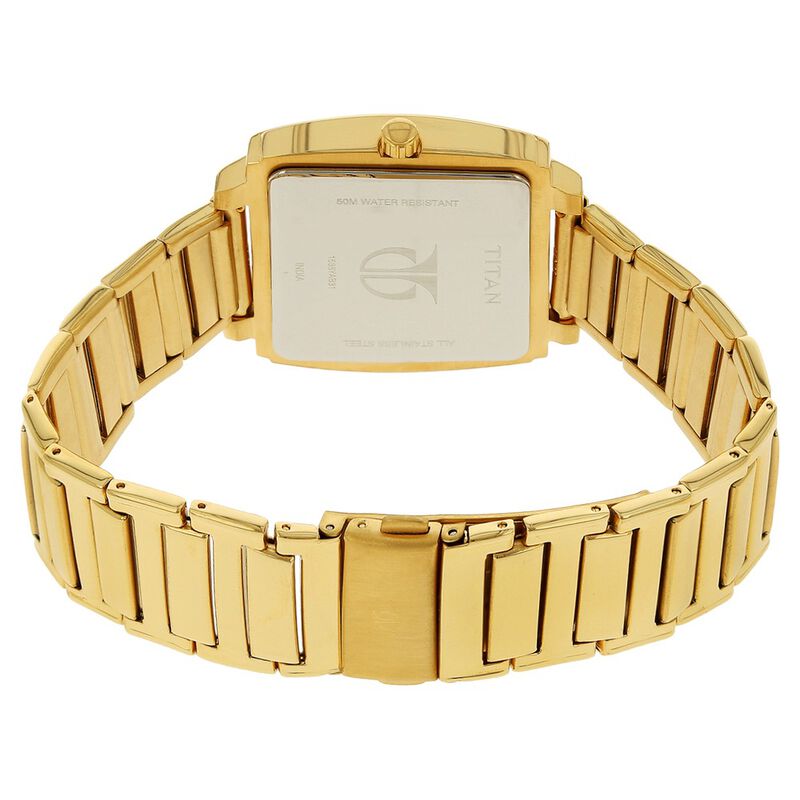 Titan Analog with Day and Date White Dial Stainless Steel Strap for Men - image number 3