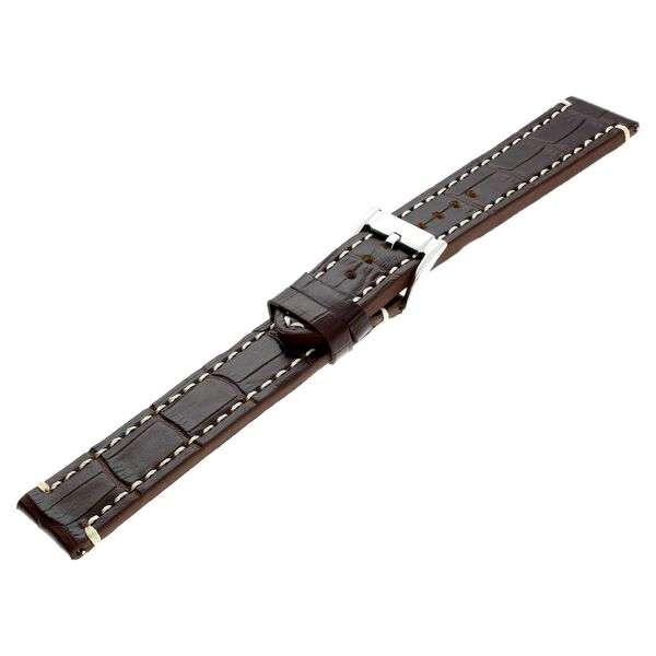 22 mm Brown Genuine Leather Straps for Men - image number 3