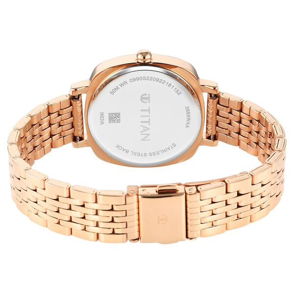 Titan Neo Green Dial Stainless Steel Strap Watch for Women - image number 4