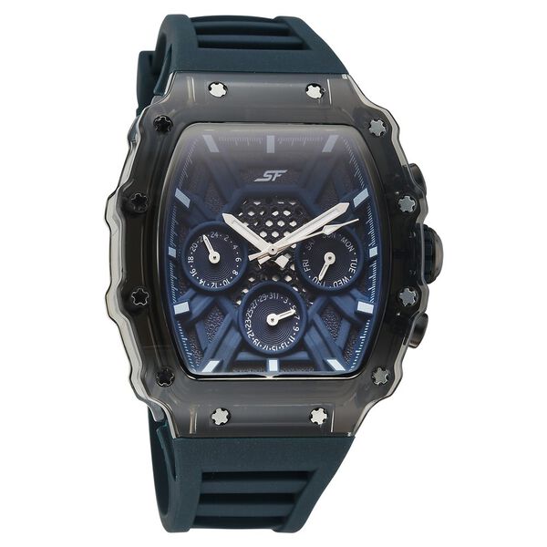 SF Maiden Voyage Sport Watch Blue dial And Strap Tonneau Shaped Case with Multifunction movement - image number 0