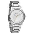 Sonata Women of Steel Black Dial Stainless Steel Strap Watch for Women
