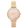 Olivia Burton Quartz Analog Pink Dial Stainless Steel Strap Watch for Women - image number 1