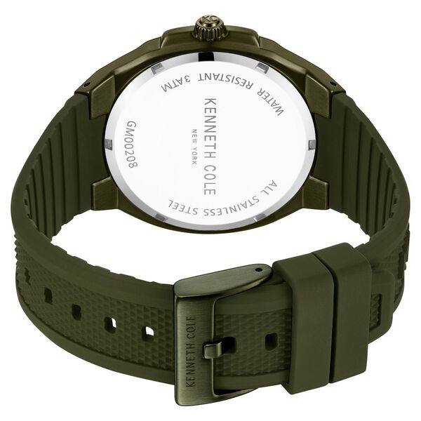 Kenneth Cole Quartz Analog Green dial Silicone Strap Watch for Men - image number 4