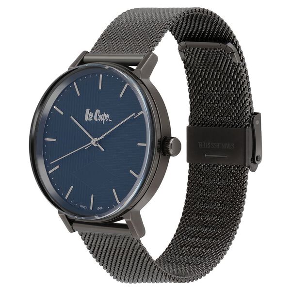 Lee Cooper Quartz Analog Blue Dial Metal Strap Watch for Men - image number 2