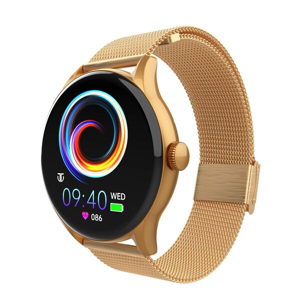 Titan Evoke Smartwatch - Seamless Calls, Voice Assistant, Rose gold strap - image number 2