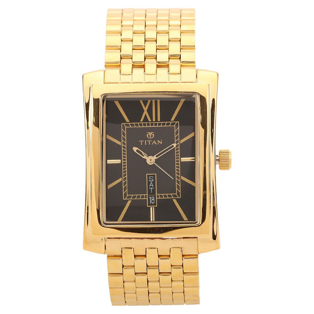 Buy Titan NL19272927YM01 Gold Dial Analog Watch For Couple