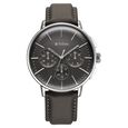 Titan Light leathers Multifunction Anthracite Dial Stainless Steel Strap Watch For Men