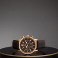 Titan Men's Metropolitan Luxe: Multifunction brown Dial with leather Strap - image number 0