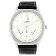 Xylys Swiss Analog with Date Brown Leather Strap and Silver Dial Watch For Men