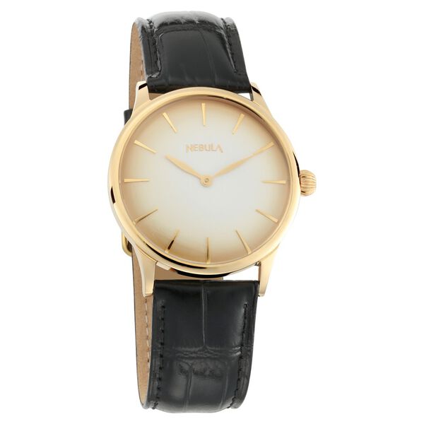 Titan Nebula Quartz Analog 18 Karat Solid Gold Watch for Men - image number 1