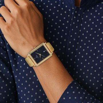 Titan Quartz Analog with Date Black Dial Stainless Steel Strap Watch for Men