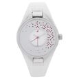 Fastrack Quartz Analog White Dial Leather Strap Watch for Girls