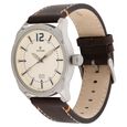 Titan Stainless Steel Analog with Date Brown Leather Strap watch for Men - image number 1