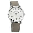 Titan Athleisure Grey Dial Analog Leather Strap Watch for Men