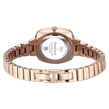 Fastrack Vyb Muse Quartz Analog White Dial Metal Strap Watch For Girls