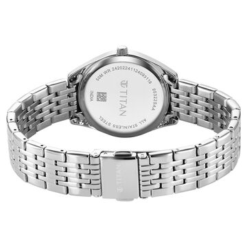Titan Workmode Quartz Analog Green Dial Stainless Steel Strap Watch For Women