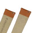 22 mm Tan Genuine Leather Strap for Men - image number 4