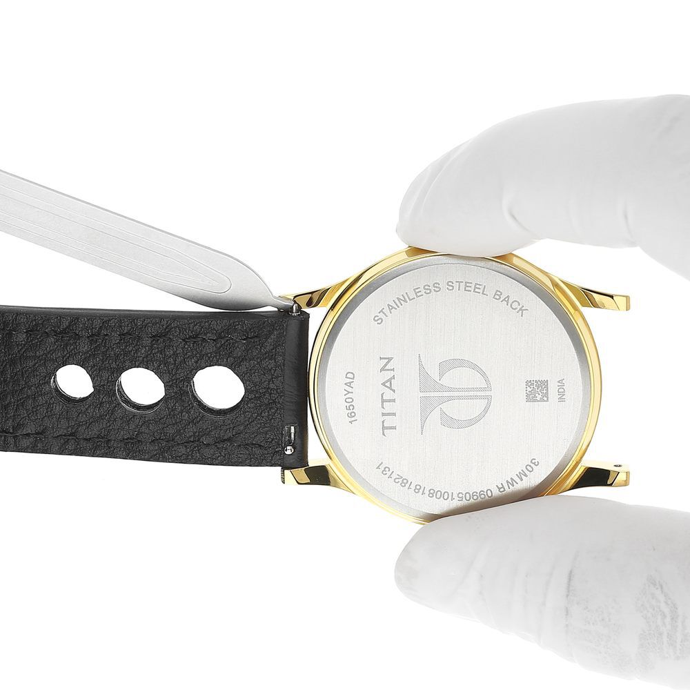 Buy Online 22 mm Black Genuine Leather Straps for Men