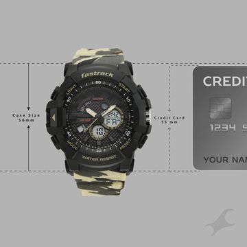 Fastrack Streetstyle Ana Digi watch with Camoflage look for Guys
