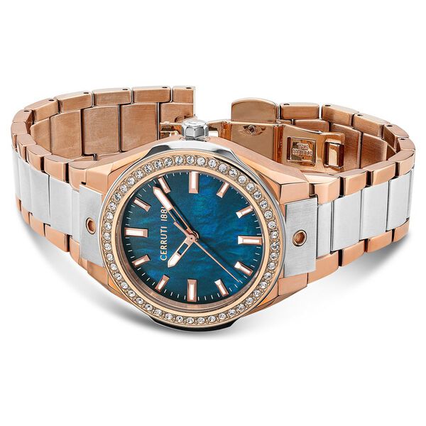 Cerruti 1881 Quartz Analog Blue Dial Stainless Steel Strap Watch for Women - image number 3