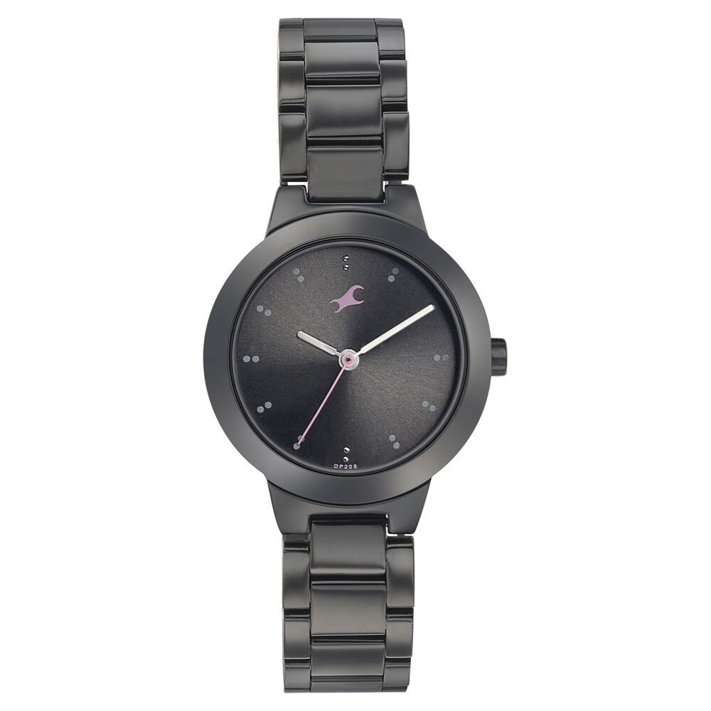 Buy Online Fastrack Pulse Quartz Analog Black Dial Stainless Steel