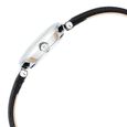 Titan Raga Silver Quartz Analog Mother Of Pearl Dial Sterling Silver Case With Black Color Leather Strap Watch For Women - image number 3