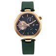 Fastrack Tick Tock Quartz Multifunction Brown Dial Stainless Steel Strap Watch For Girls