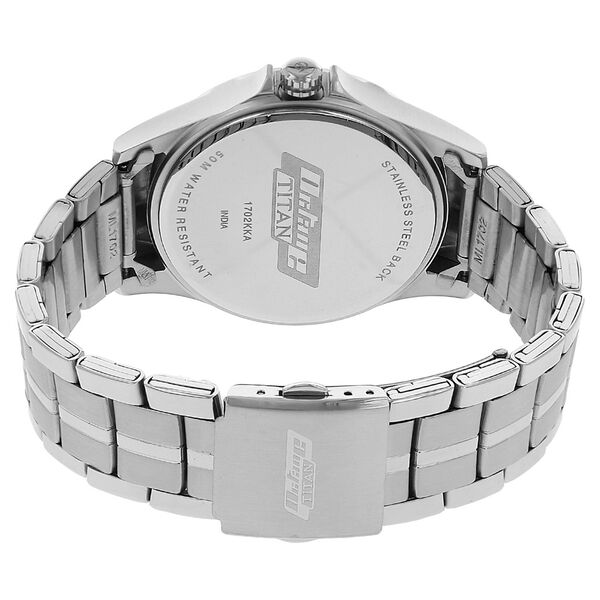 Titan Quartz Multifunction Black Dial Metal Strap Watch for Men - image number 3