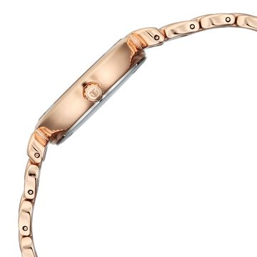 Titan Workday Edit Quartz Analog Mother Of Pearl Dial Rose Gold Stainless Steel Strap Watch For Women