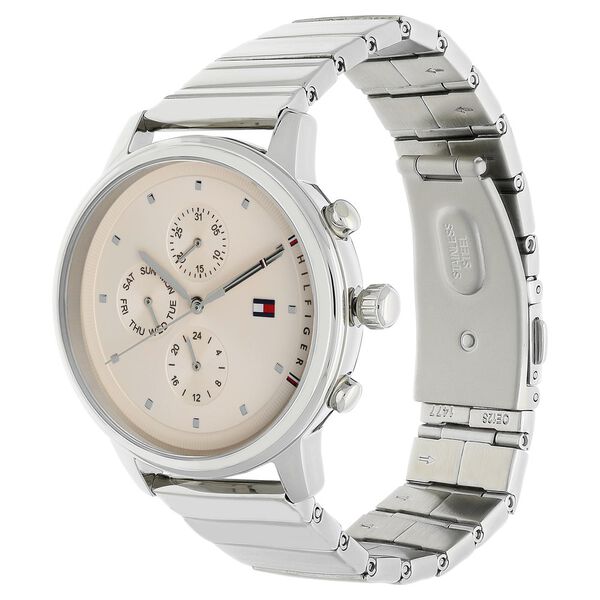 Buy Online Tommy Hilfiger Quartz Multifunction Pink Dial Stainless ...