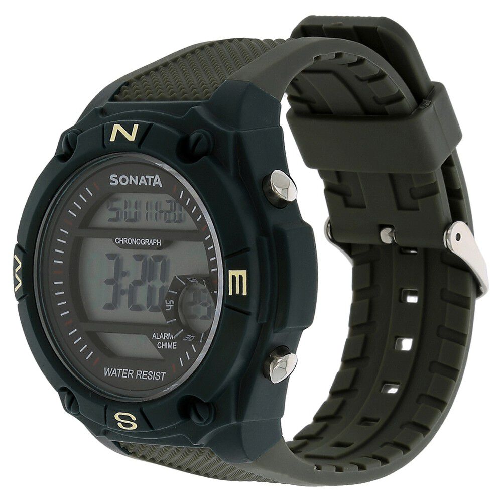 SF Digital Dial Grey Plastic Strap Watch for Men