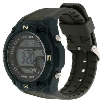 SF Digital Dial Grey Plastic Strap Watch for Men