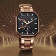 Fastrack Groove Multifunction Anthracite Dial Metal Strap Guy's Watch with Lume indices