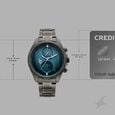 Fastrack Oceanyx 2.0 Chronograph Watch for Men with Green Dial & Gun Metal Strap - image number 3