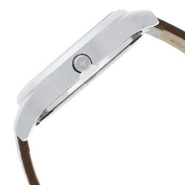 Fastrack Bold Quartz Analog White Dial Leather Strap Watch for Guys