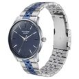 Sonata Poze Quartz Analog Blue Round Dial Two Toned Stainless Steel Strap Watch For Men - image number 3