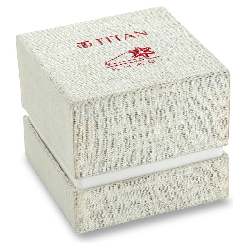 Buy Online Titan Khadi Grey Dial Analog Stainless Steel Strap Watch for